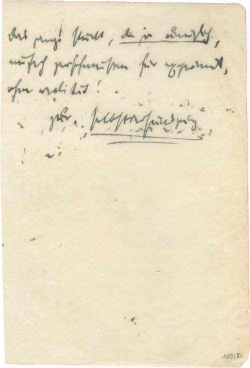 Bertolt Brecht, Notizbücher 21–23, Band 6 (1927–1929). Hrsg. von Martin Kölbel und Peter Villwock; Notizbuch 23, 1v, BBA 109/56
