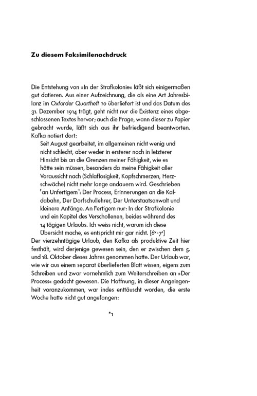 Kafka, In der Strafkolonie, Nachwort (Copyright by rr 2009)